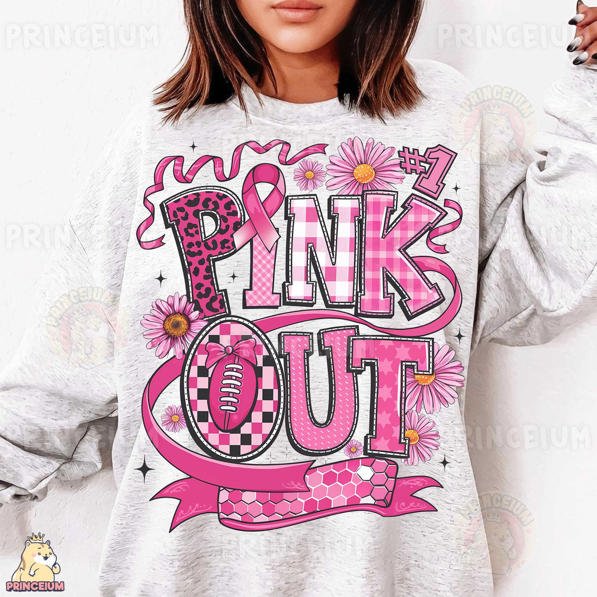 Pink Out Game Day Ribbon