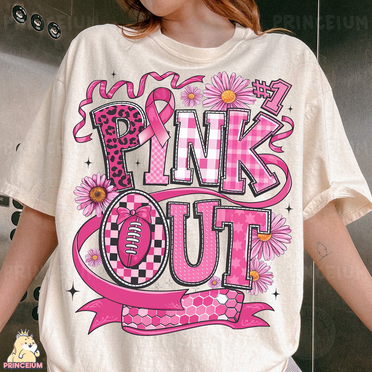 Pink Out Game Day Ribbon