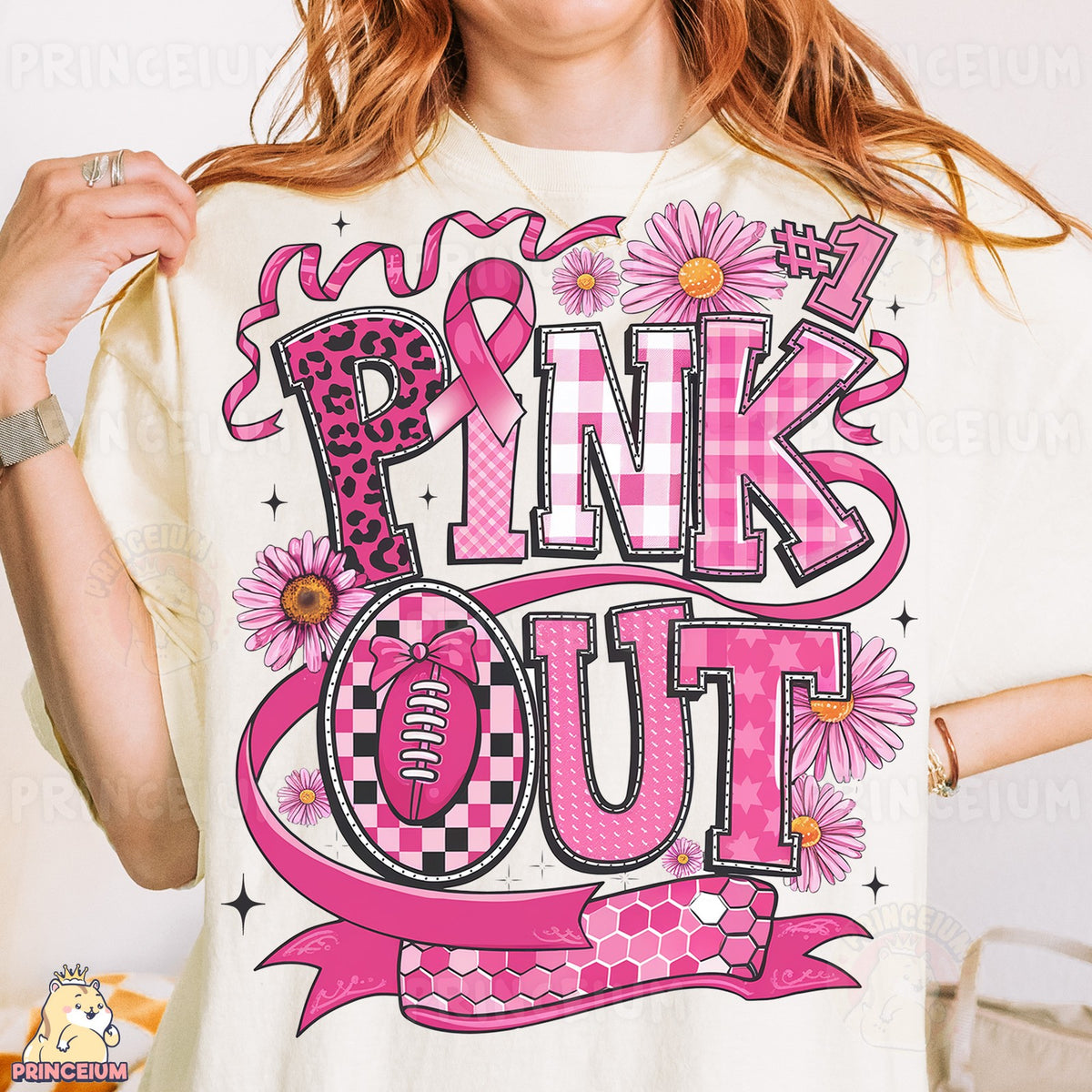 Pink Out Game Day Ribbon