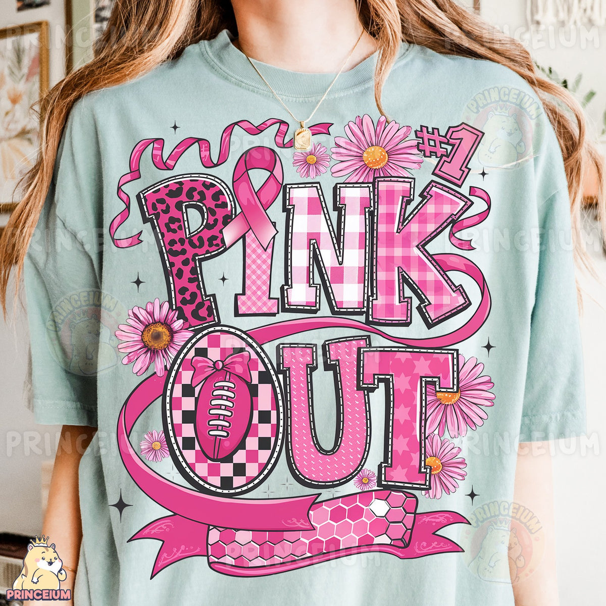 Pink Out Game Day Ribbon