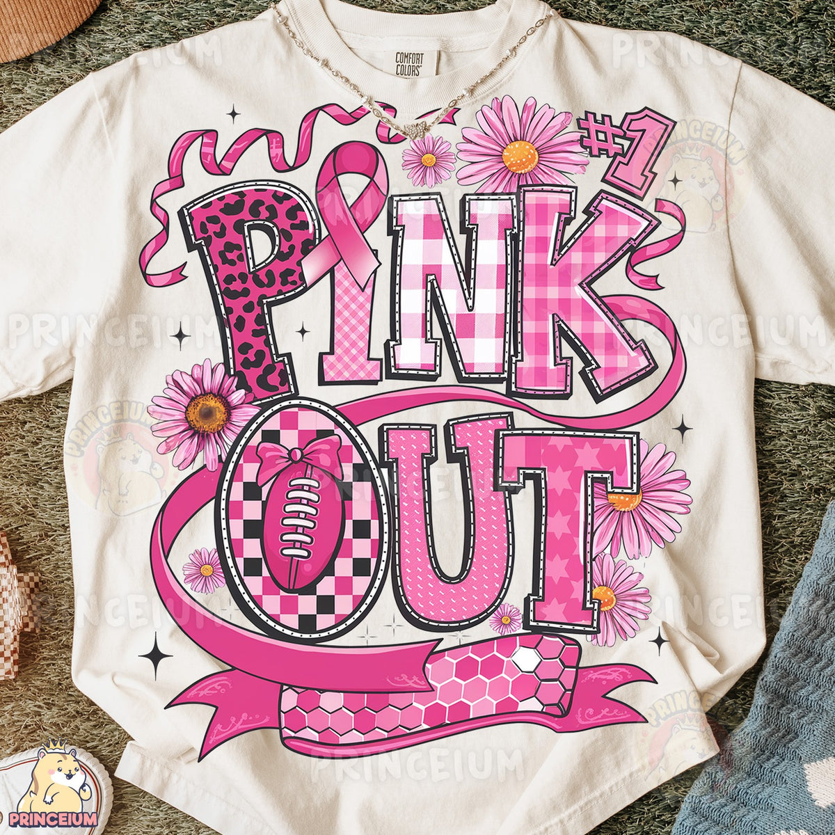 Pink Out Game Day Ribbon