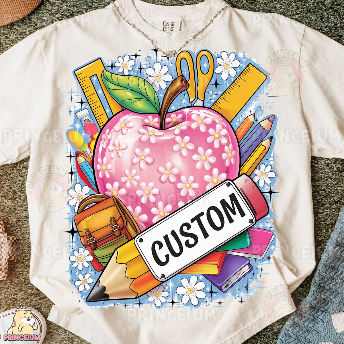 Custom Back to School Apple