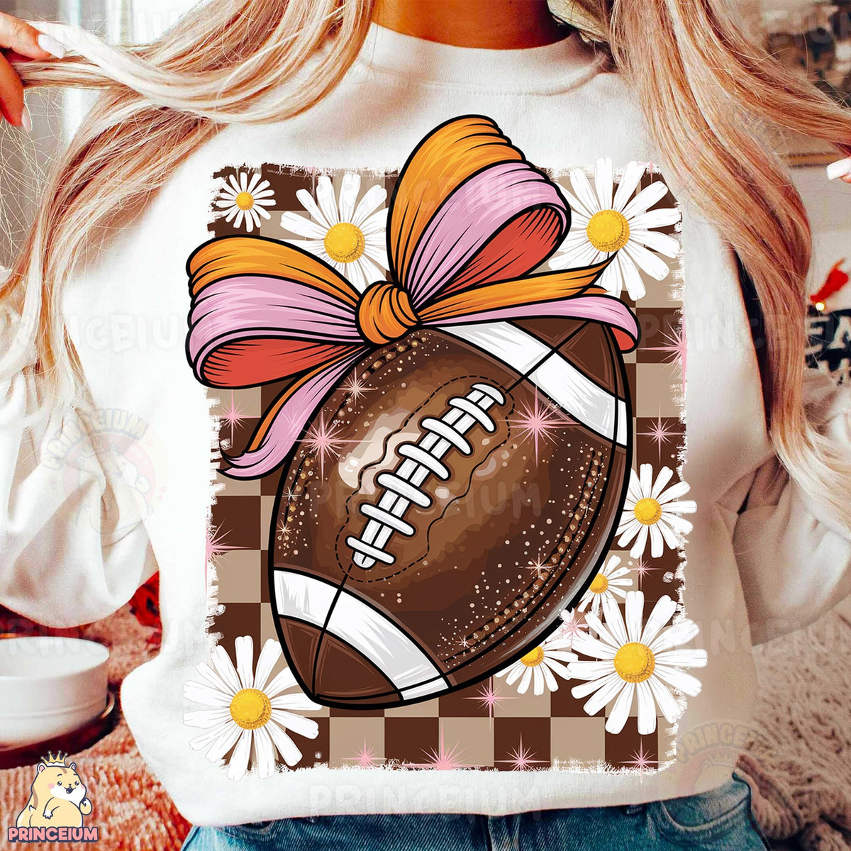 Coquette Football Bow