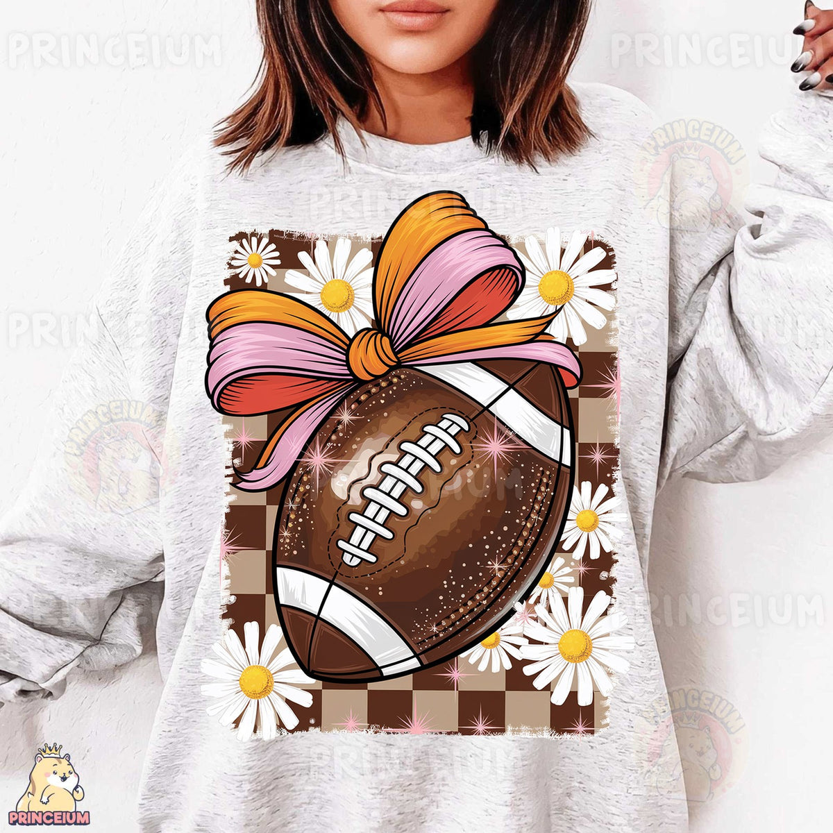 Coquette Football Bow