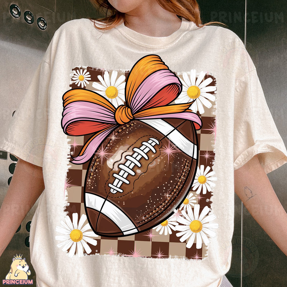 Coquette Football Bow