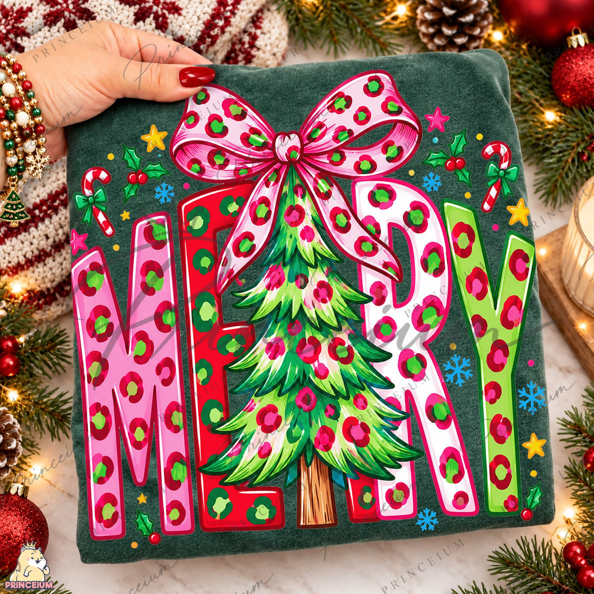 Merry Leopard Christmas Tree