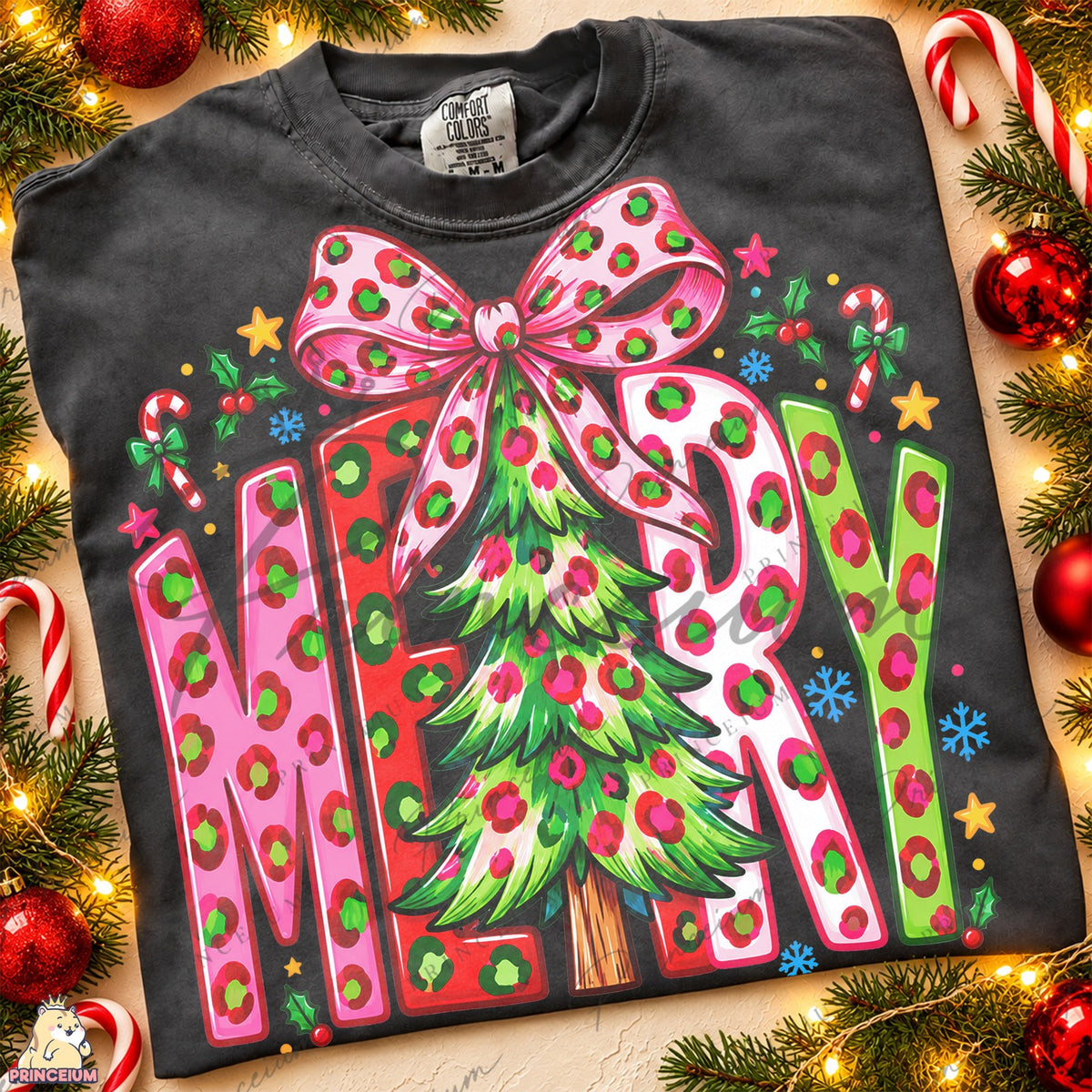 Merry Leopard Christmas Tree