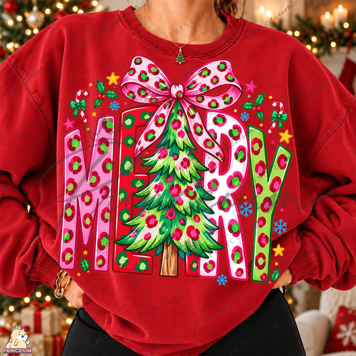 Merry Leopard Christmas Tree