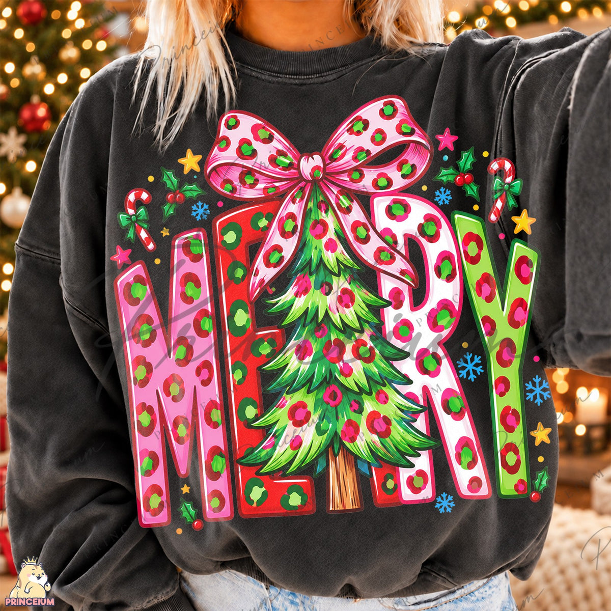 Merry Leopard Christmas Tree