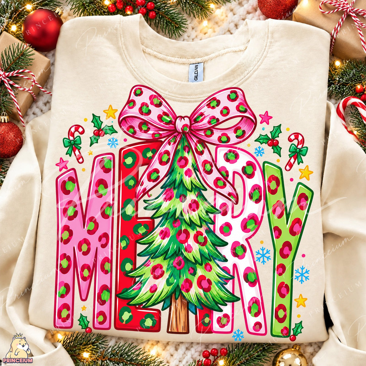 Merry Leopard Christmas Tree