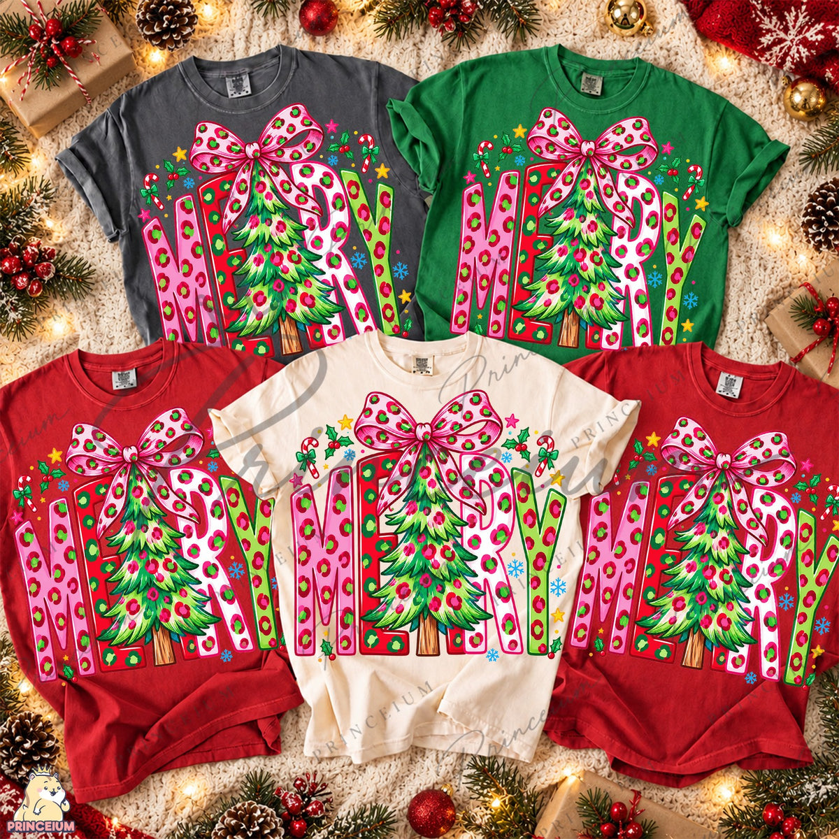 Merry Leopard Christmas Tree
