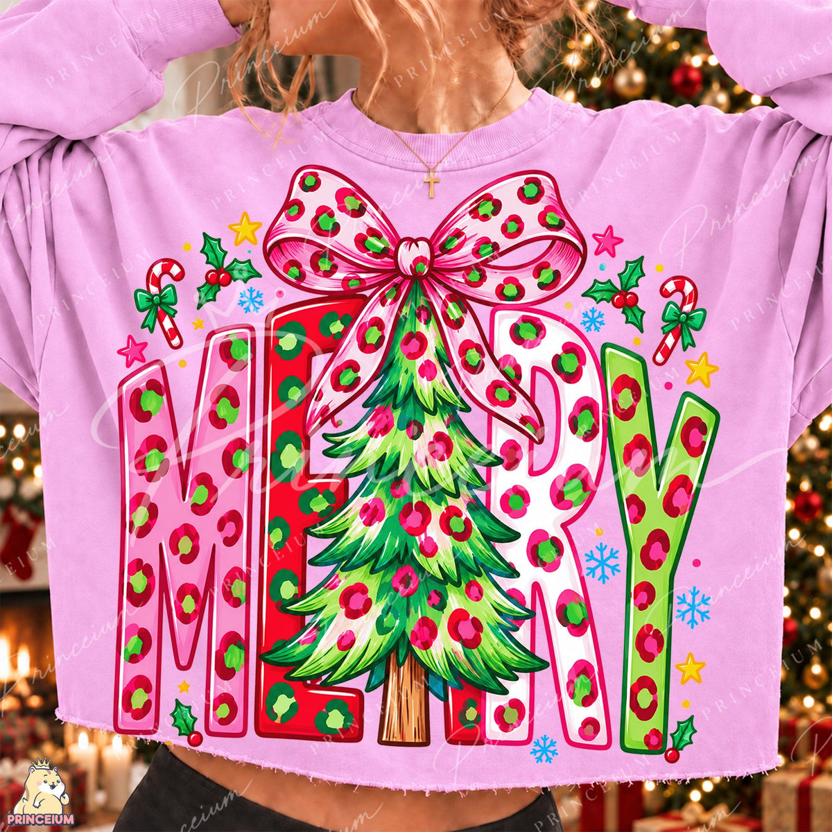 Merry Leopard Christmas Tree