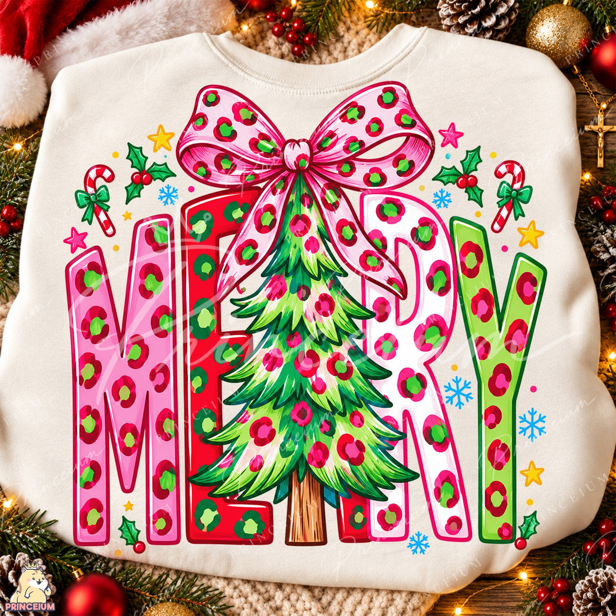 Merry Leopard Christmas Tree