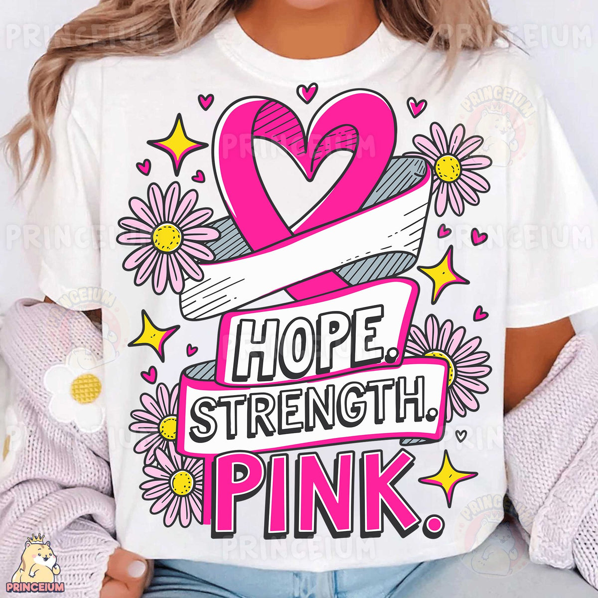Hope Strength Pink Ribbon