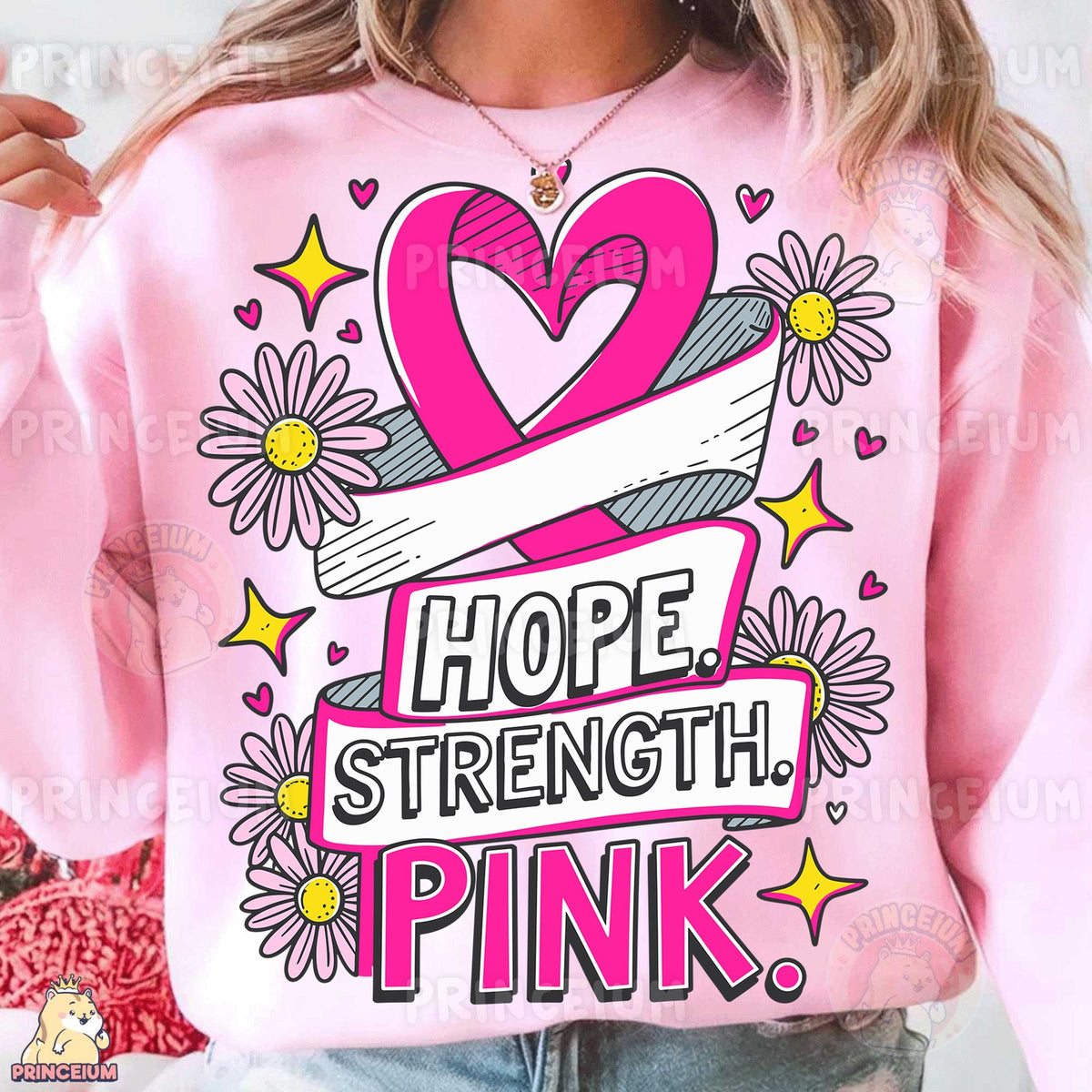 Hope Strength Pink Ribbon