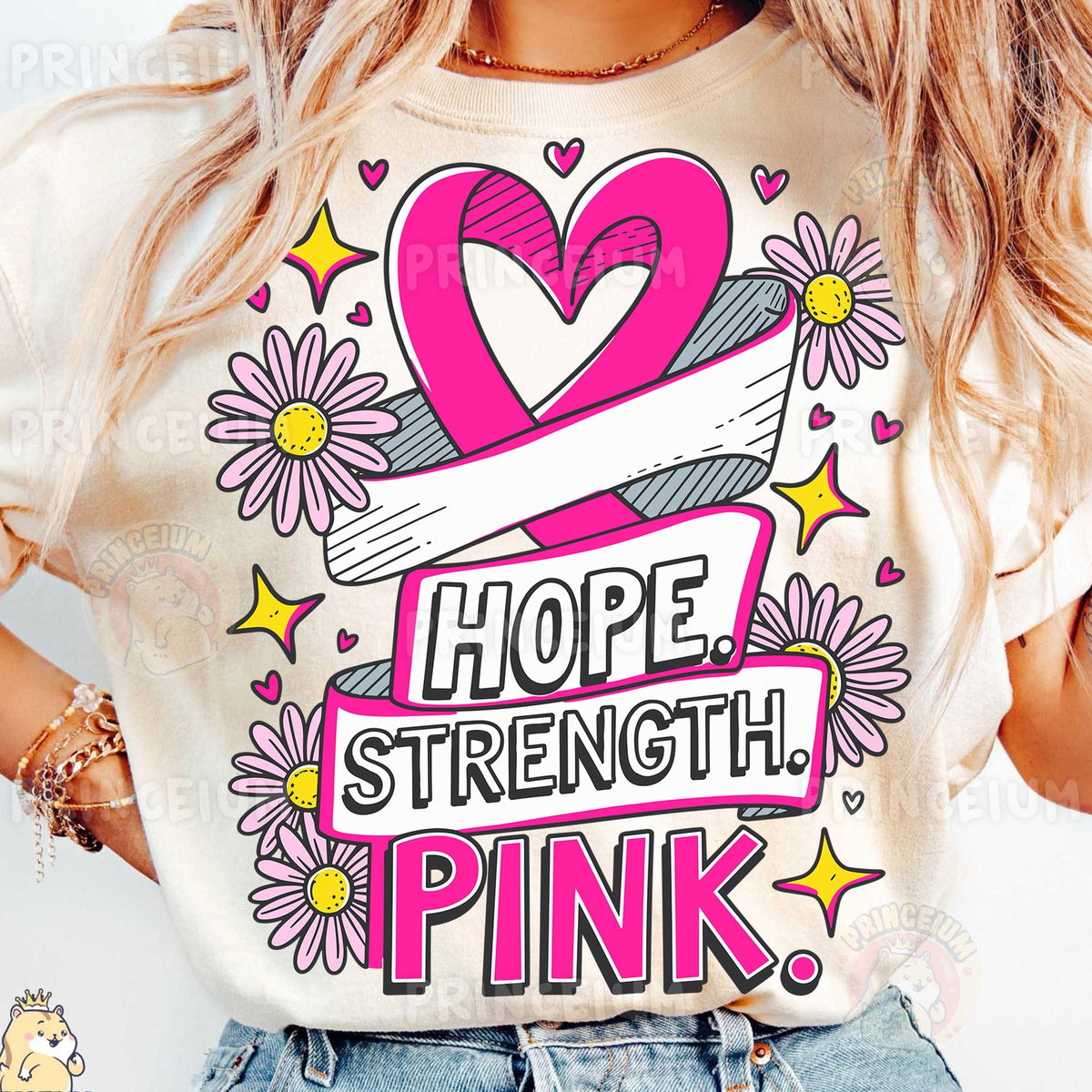 Hope Strength Pink Ribbon