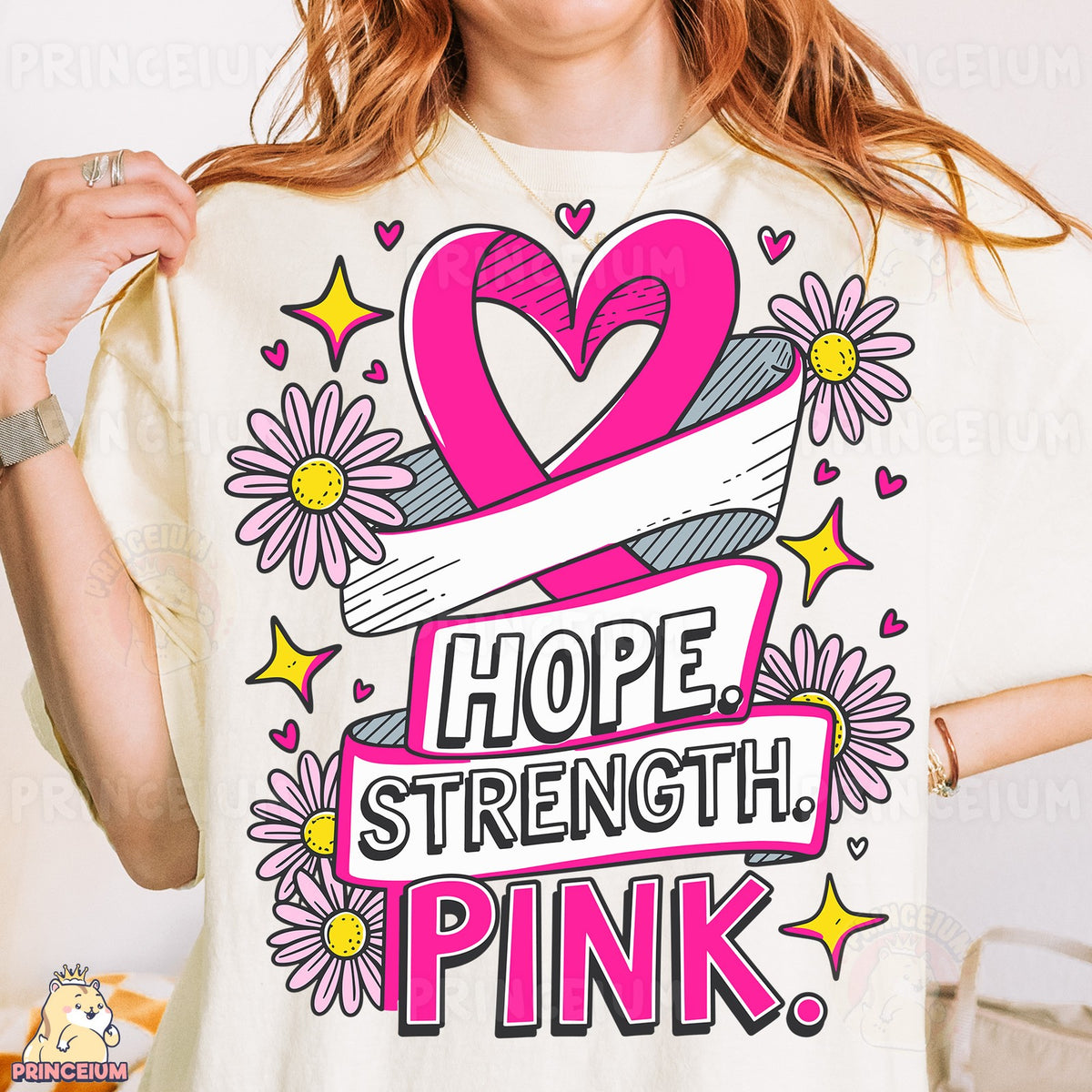 Hope Strength Pink Ribbon