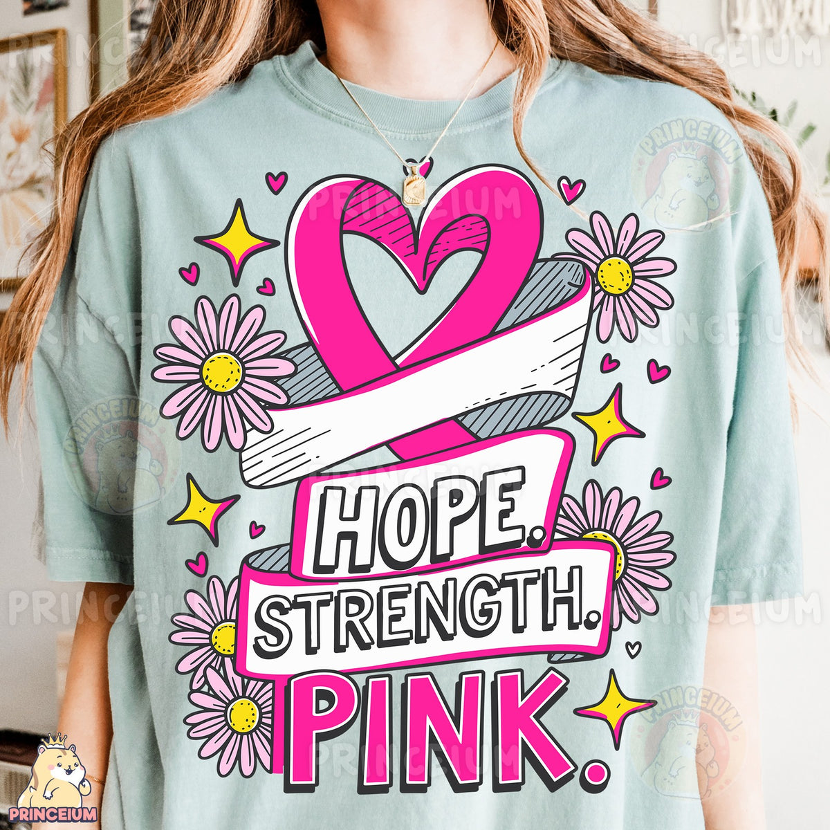 Hope Strength Pink Ribbon