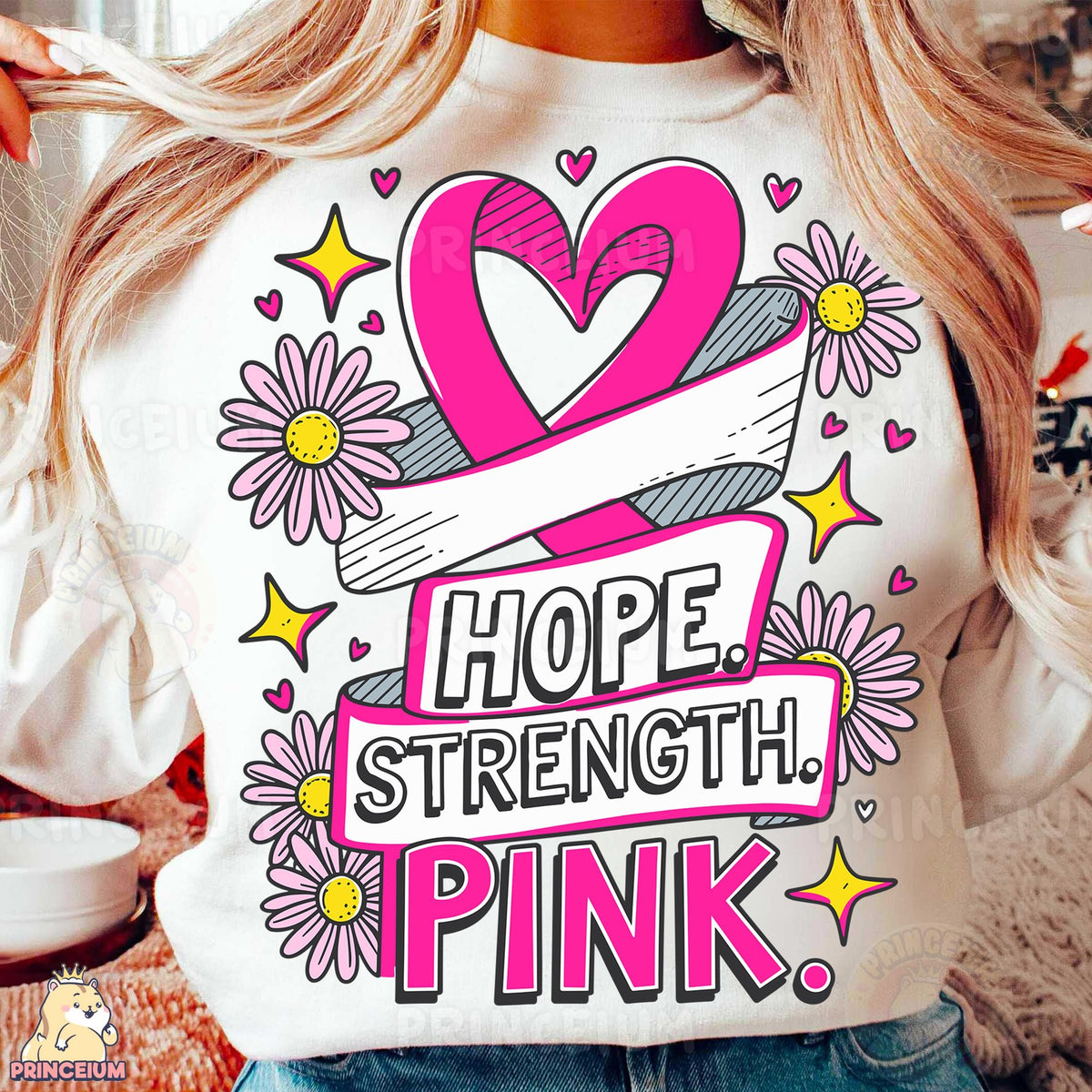 Hope Strength Pink Ribbon