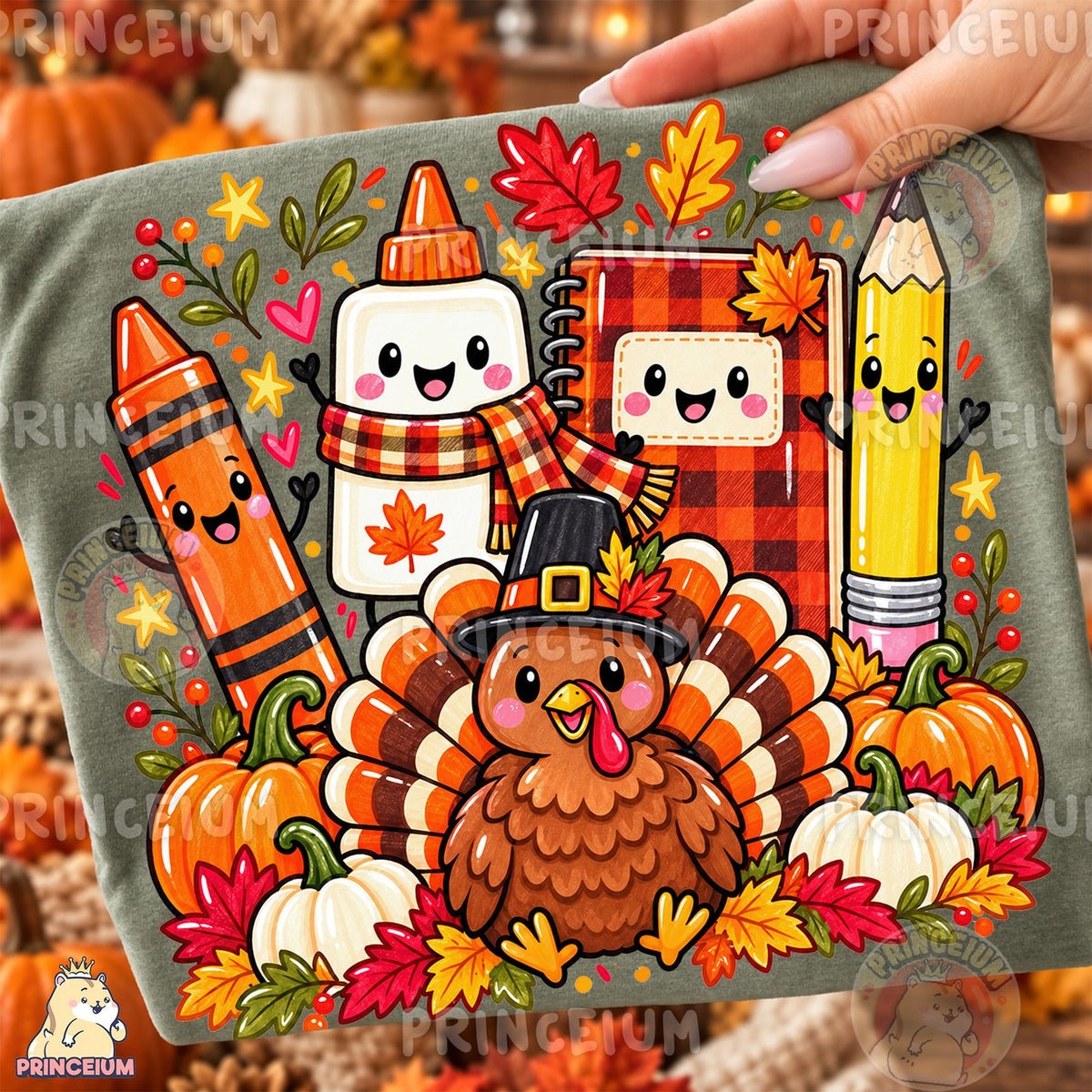 Thankful Turkey School Supplies