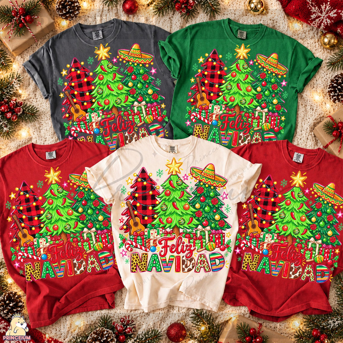 Feliz Navidad Christmas Trees