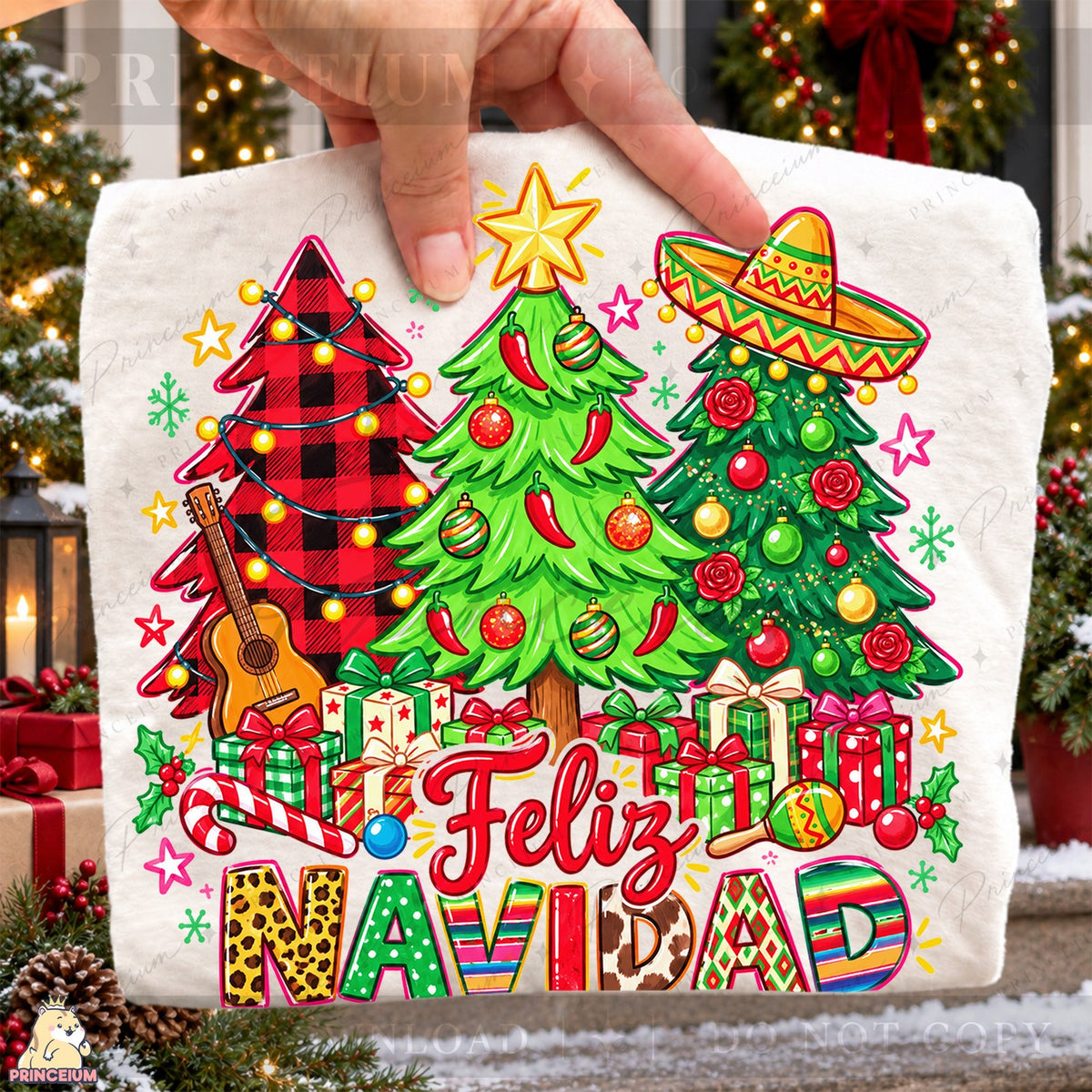 Feliz Navidad Christmas Trees