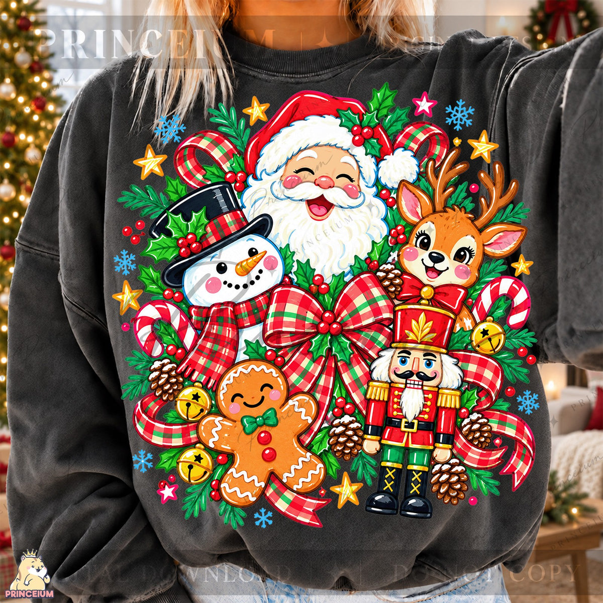 Preppy Christmas Friends