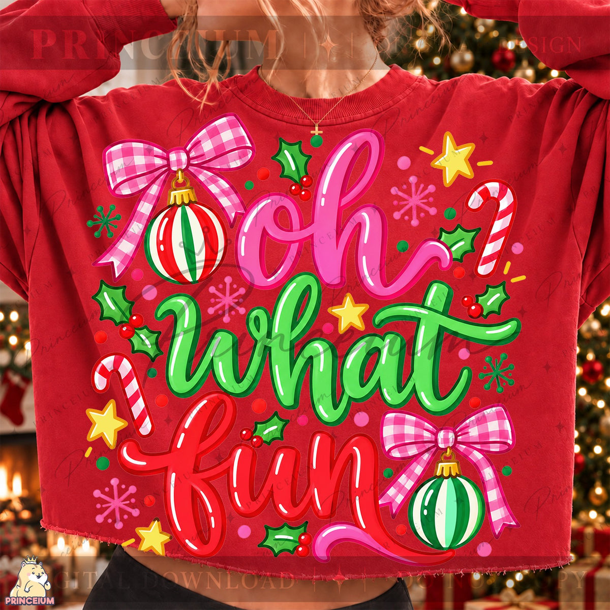 Preppy Oh What Fun Christmas