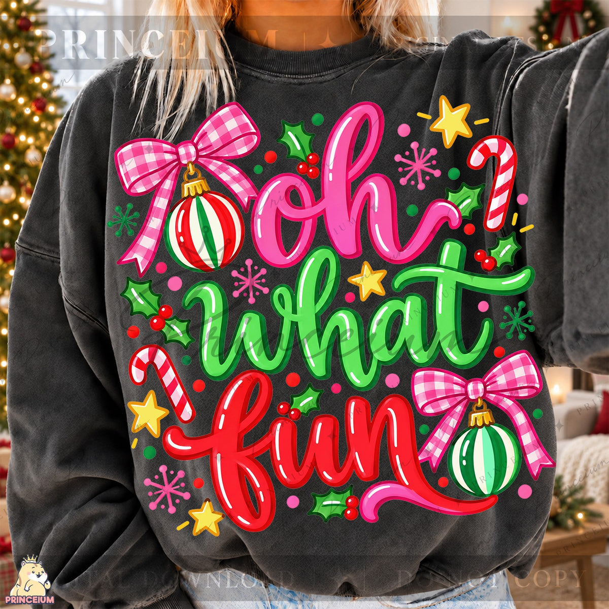 Preppy Oh What Fun Christmas