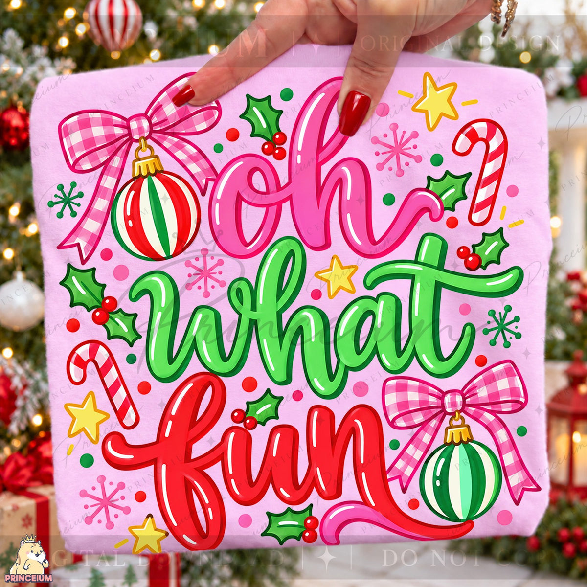 Preppy Oh What Fun Christmas