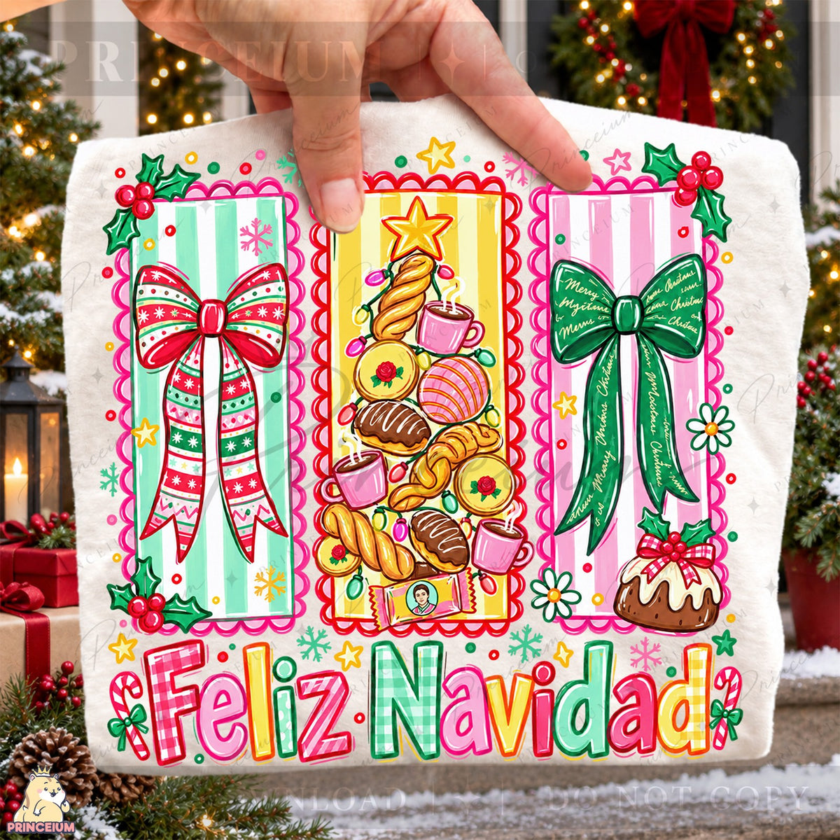 Feliz Navidad Pan Dulce Tree