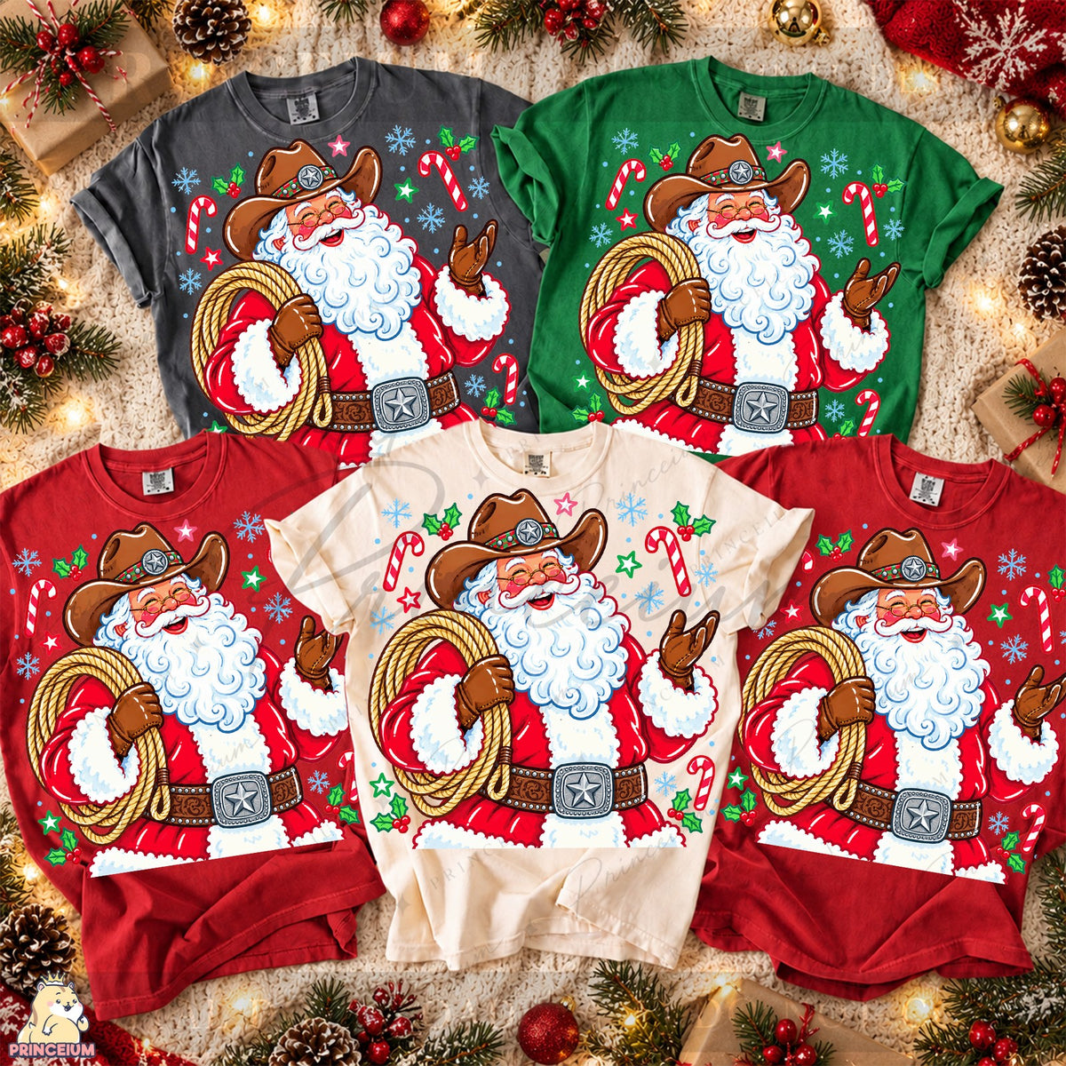 Cowboy Santa Holiday Cheer