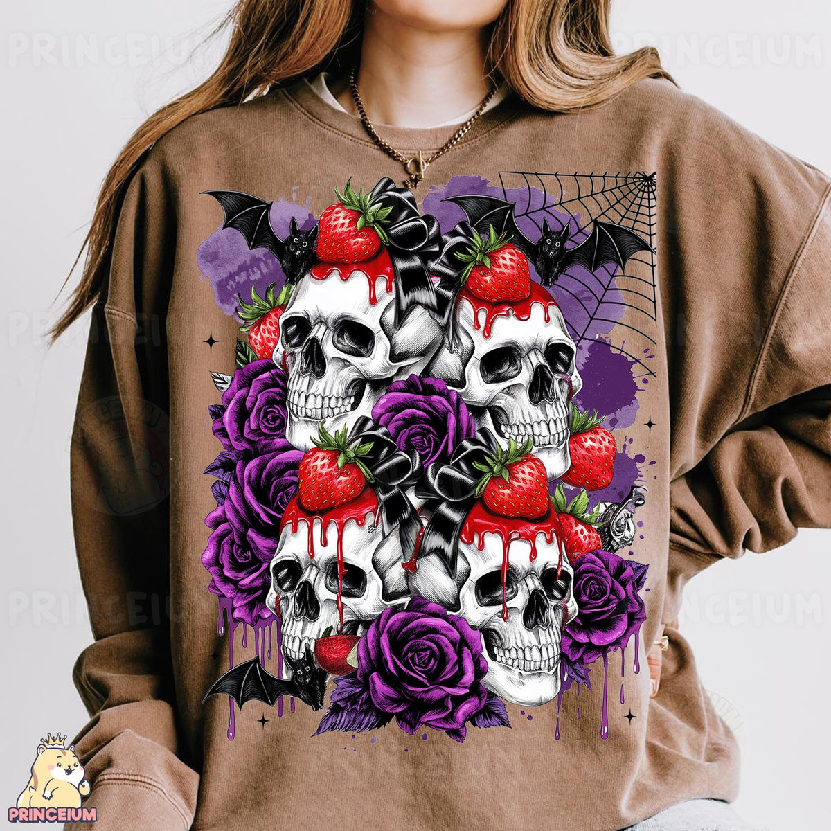 Spooky Strawberry Skulls & Roses
