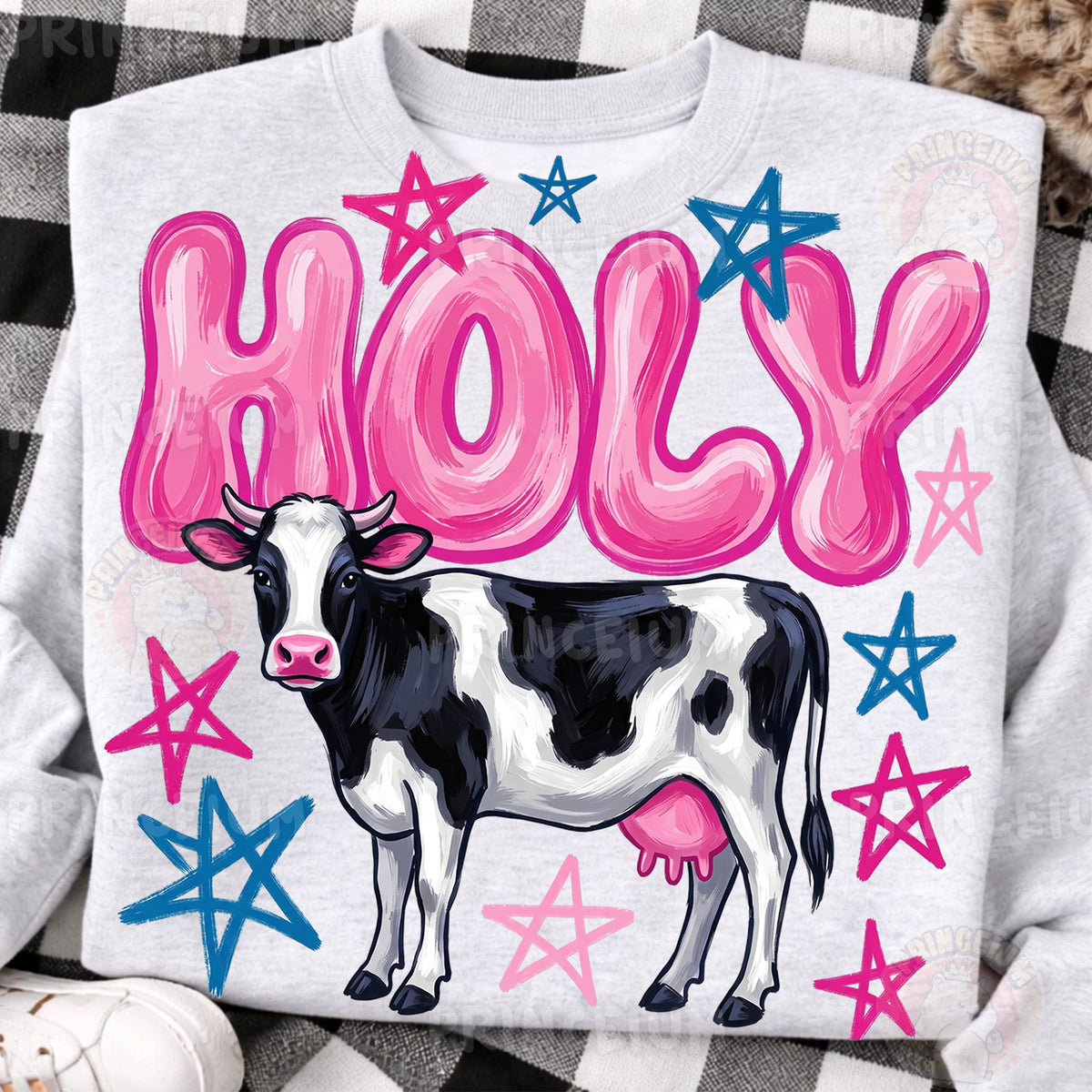 Holy Cow PNG, Funny Cow Shirt Design, Farm Animal Graphic, Western Country Sublimation