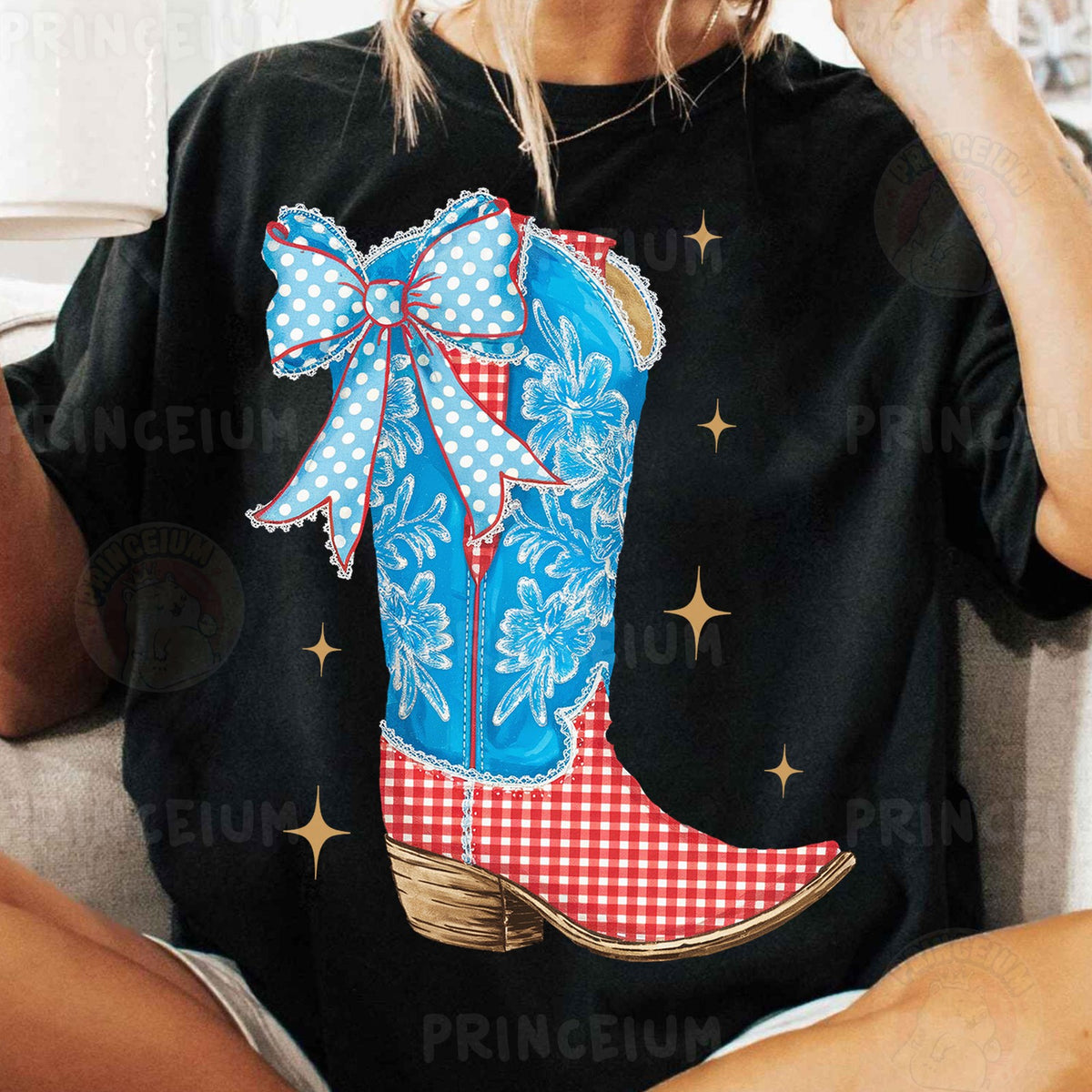Coquette Cowboy Boot with Bow