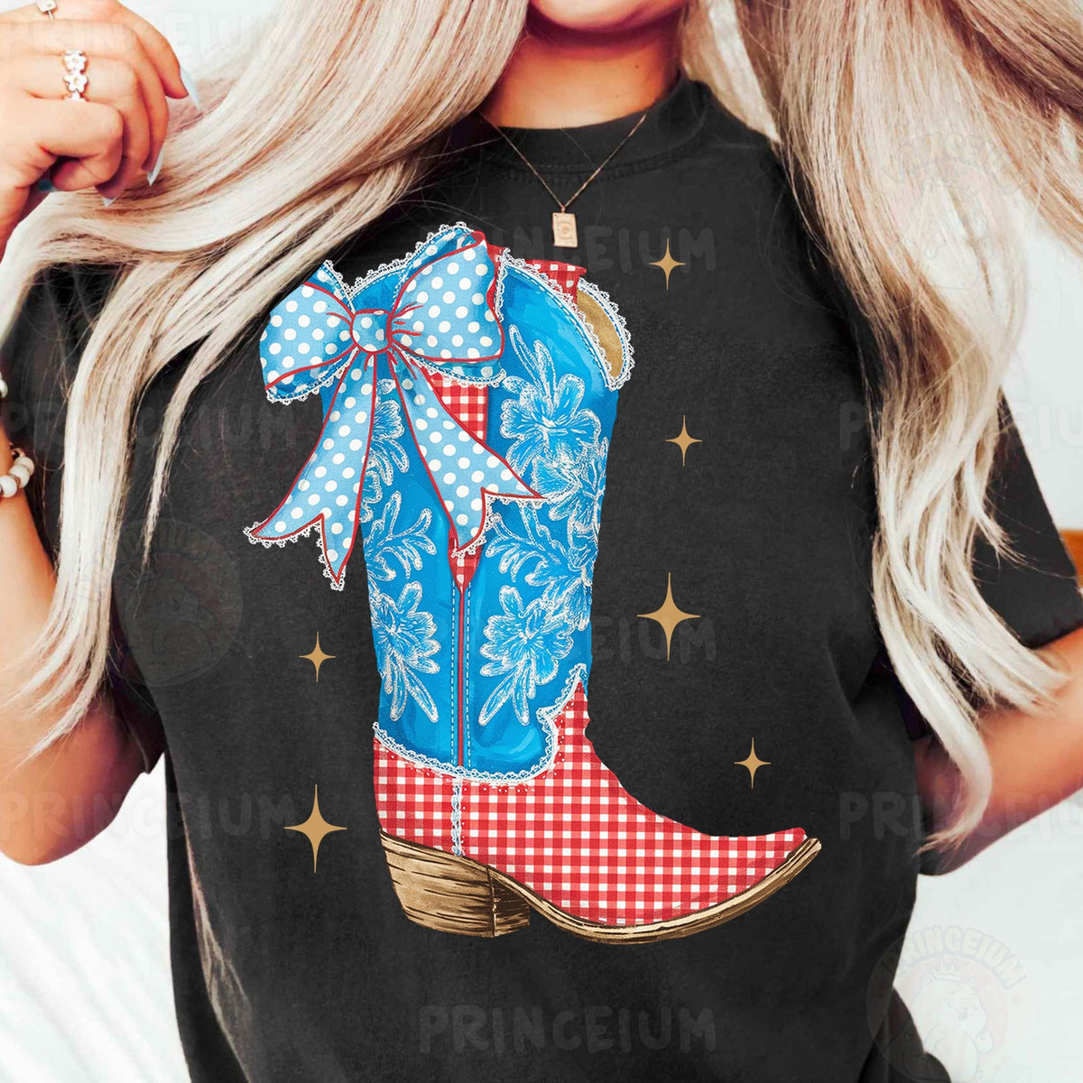 Coquette Cowboy Boot with Bow