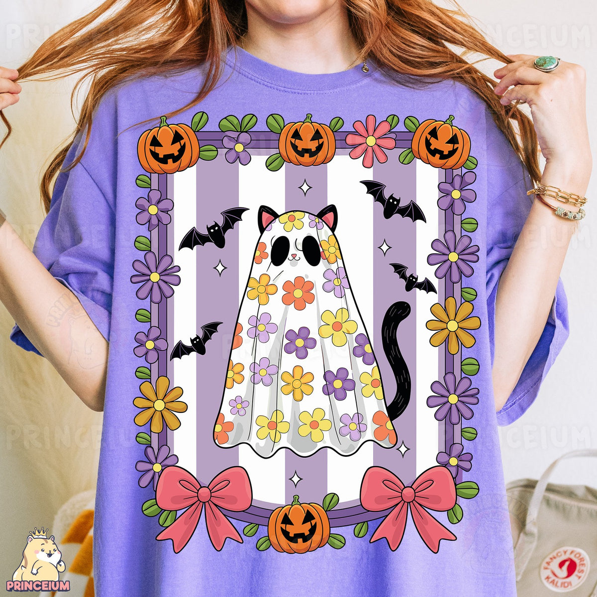 Groovy Flower Cat Ghost