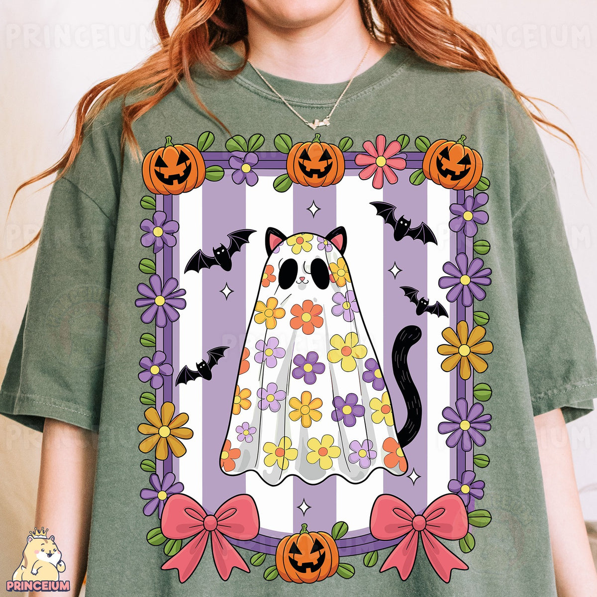 Groovy Flower Cat Ghost