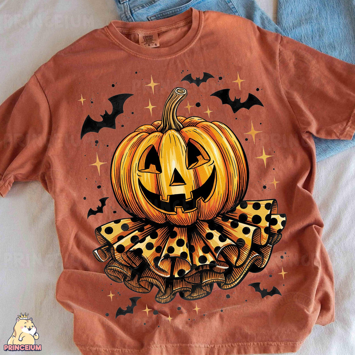 Polka Dot Jack-o'-Lantern Bats