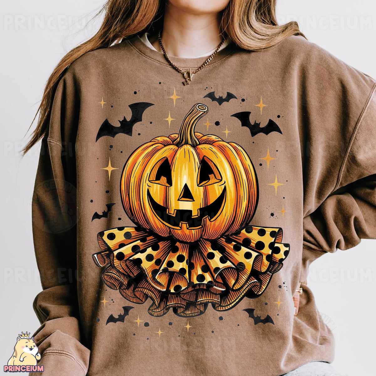 Polka Dot Jack-o'-Lantern Bats