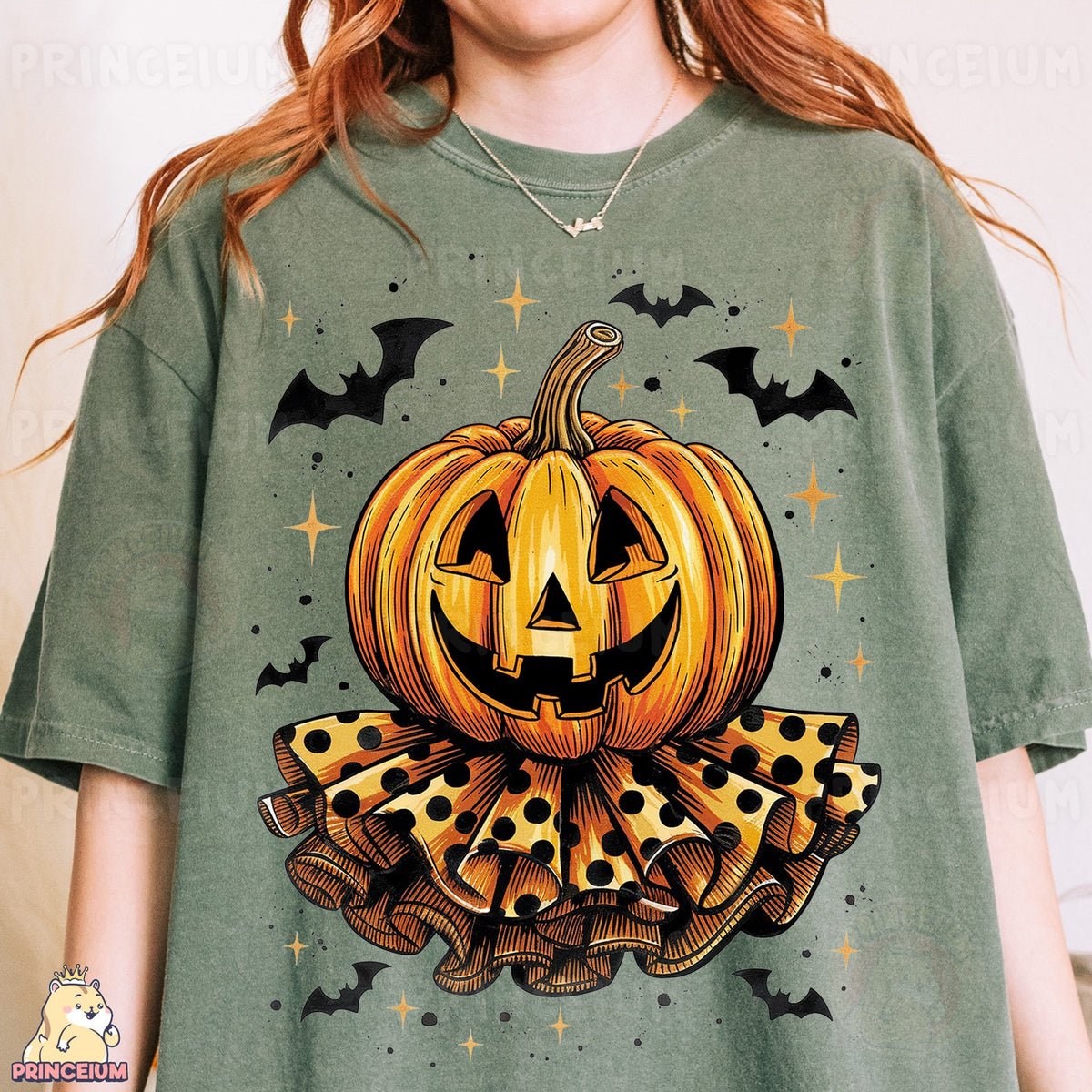 Polka Dot Jack-o'-Lantern Bats
