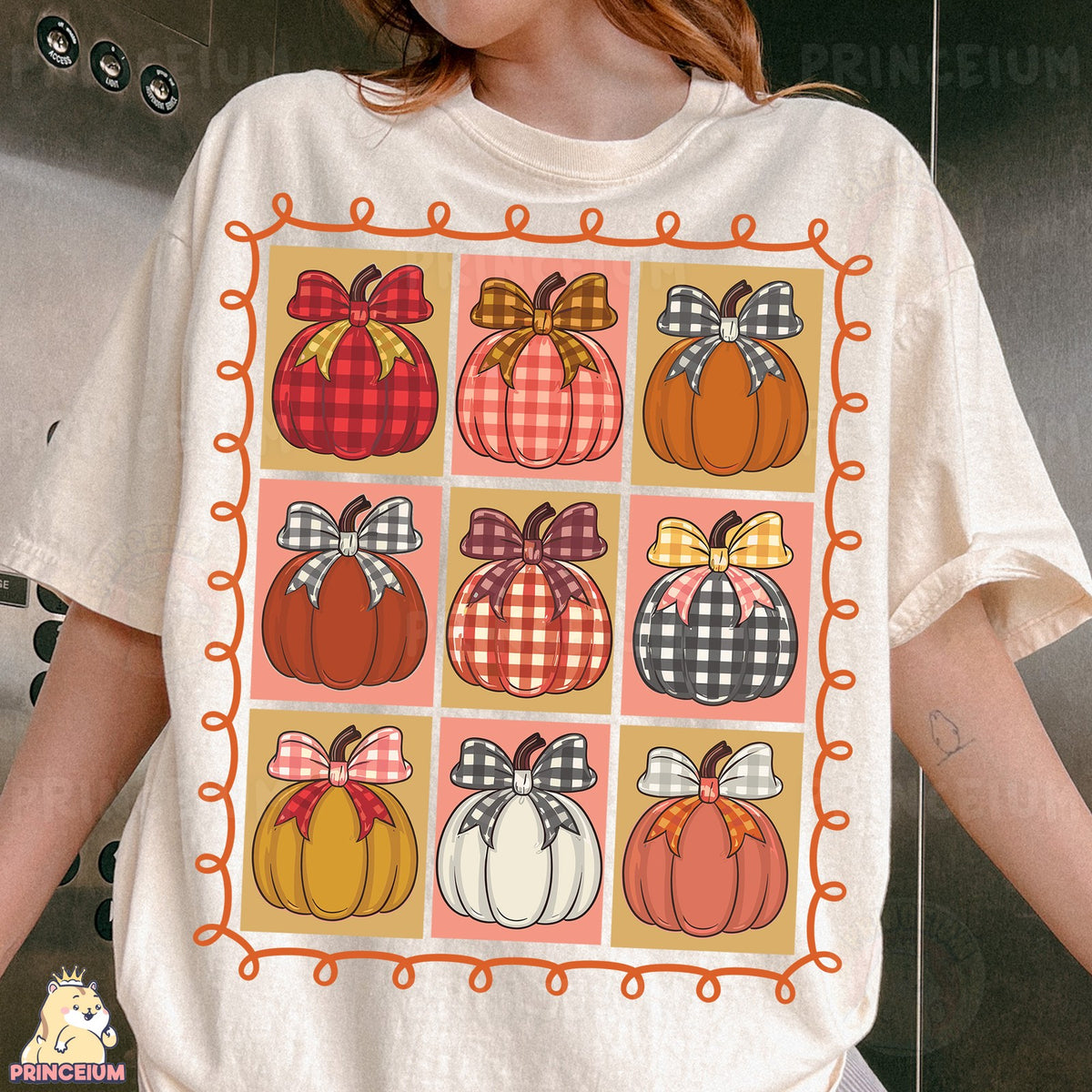 Plaid Bow Pumpkin Patch