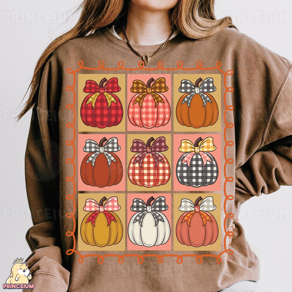 Plaid Bow Pumpkin Patch