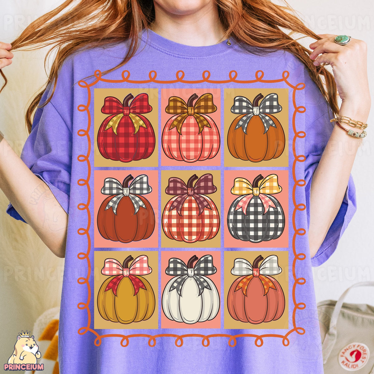 Plaid Bow Pumpkin Patch