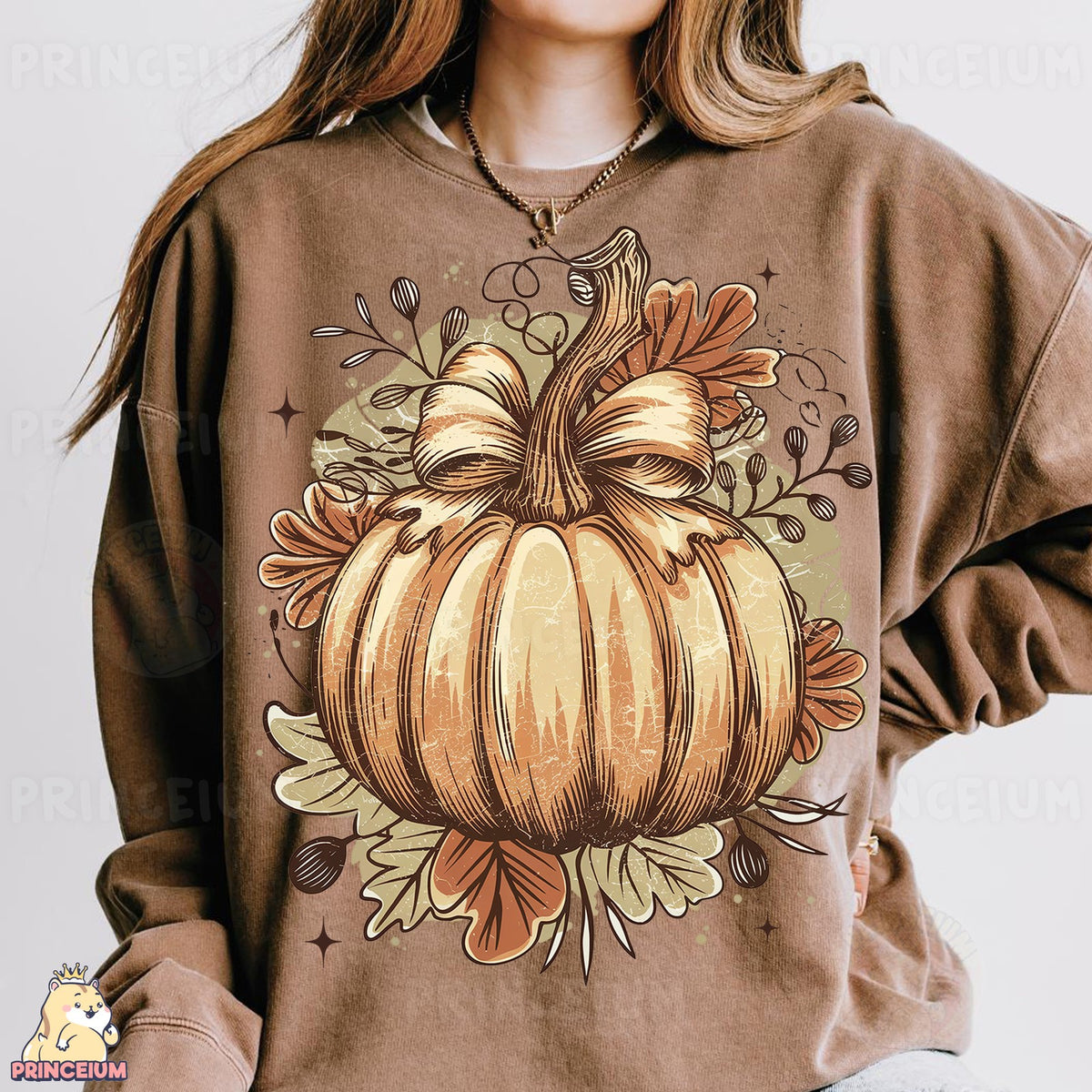 Vintage Bow Pumpkin