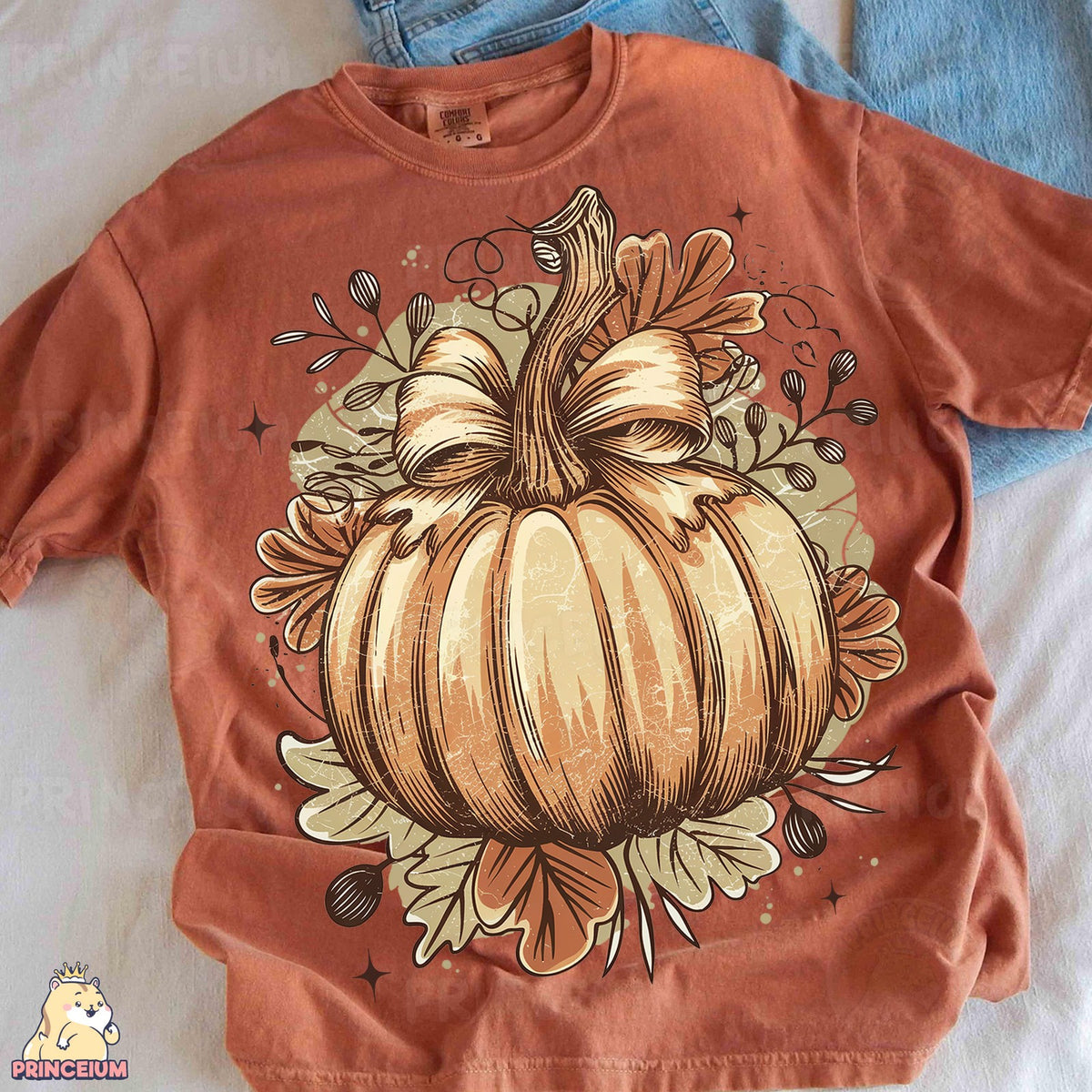 Vintage Bow Pumpkin