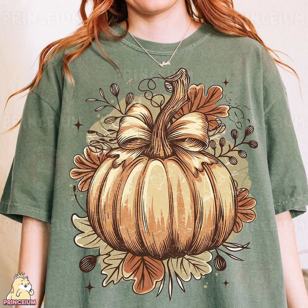 Vintage Bow Pumpkin