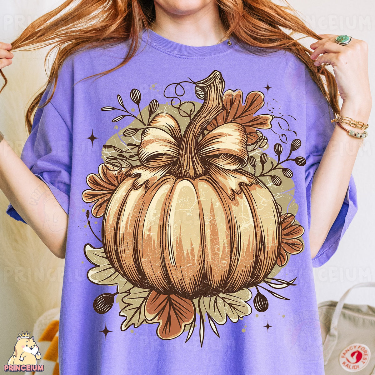 Vintage Bow Pumpkin