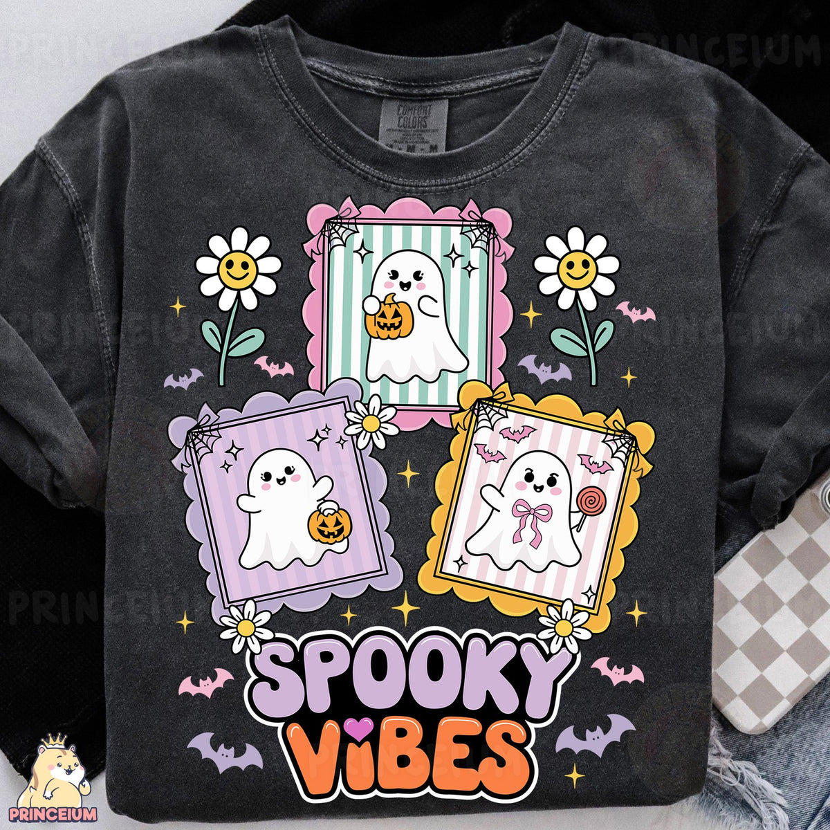 Spooky Vibes Pastel Ghosts