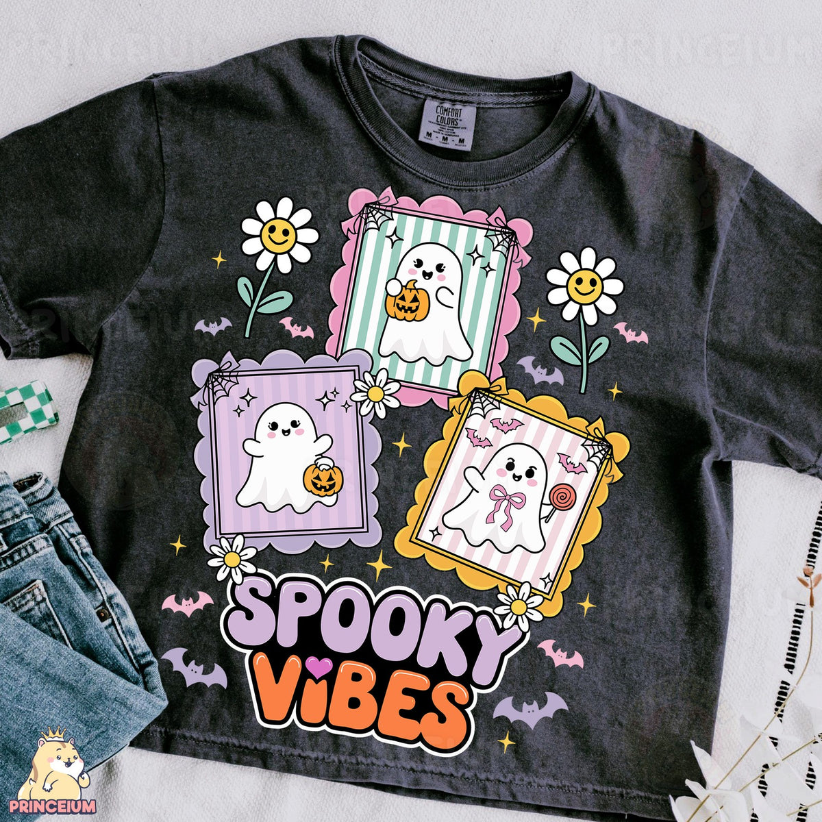 Spooky Vibes Pastel Ghosts